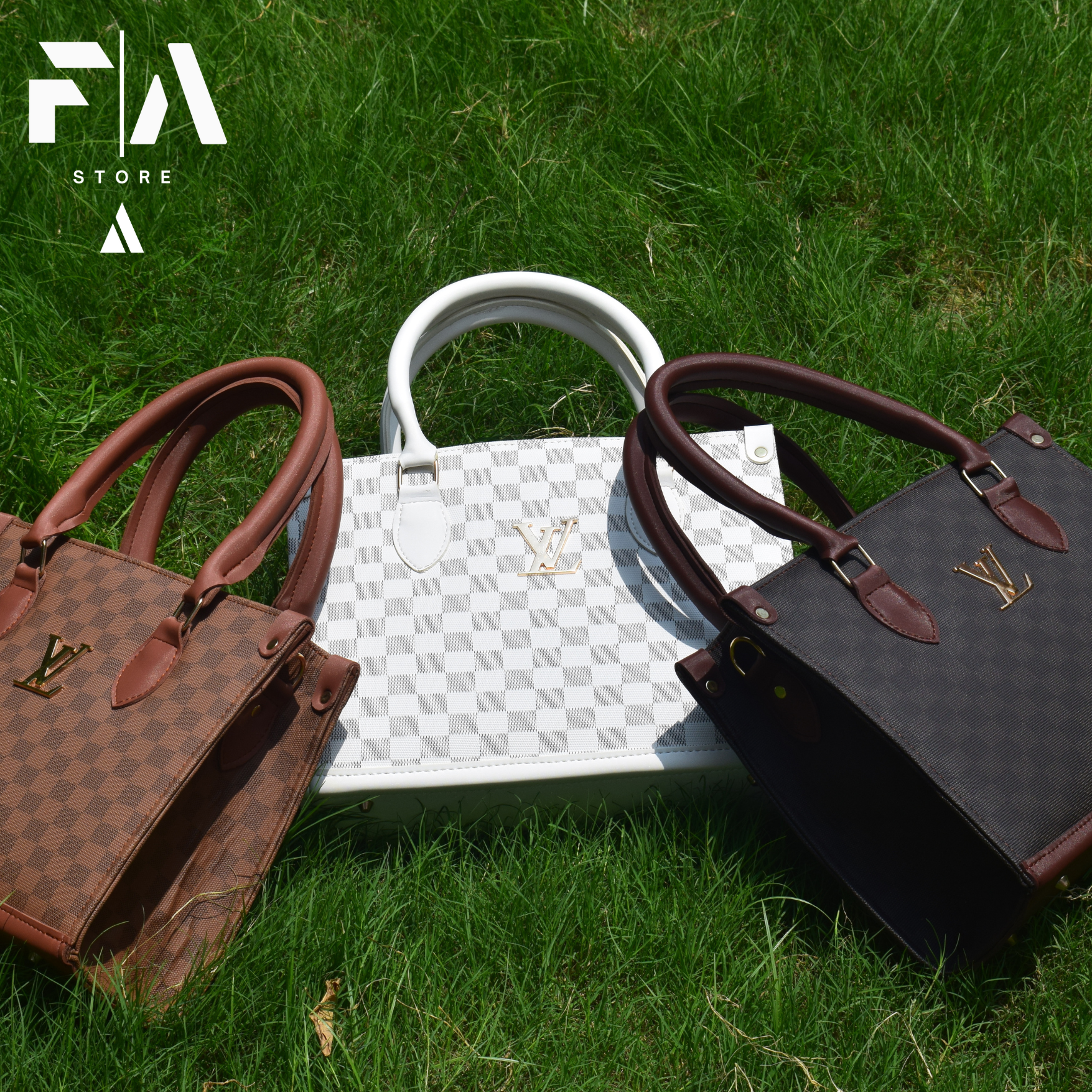 Louis Vuitton Tote Bag (Black & Brown)