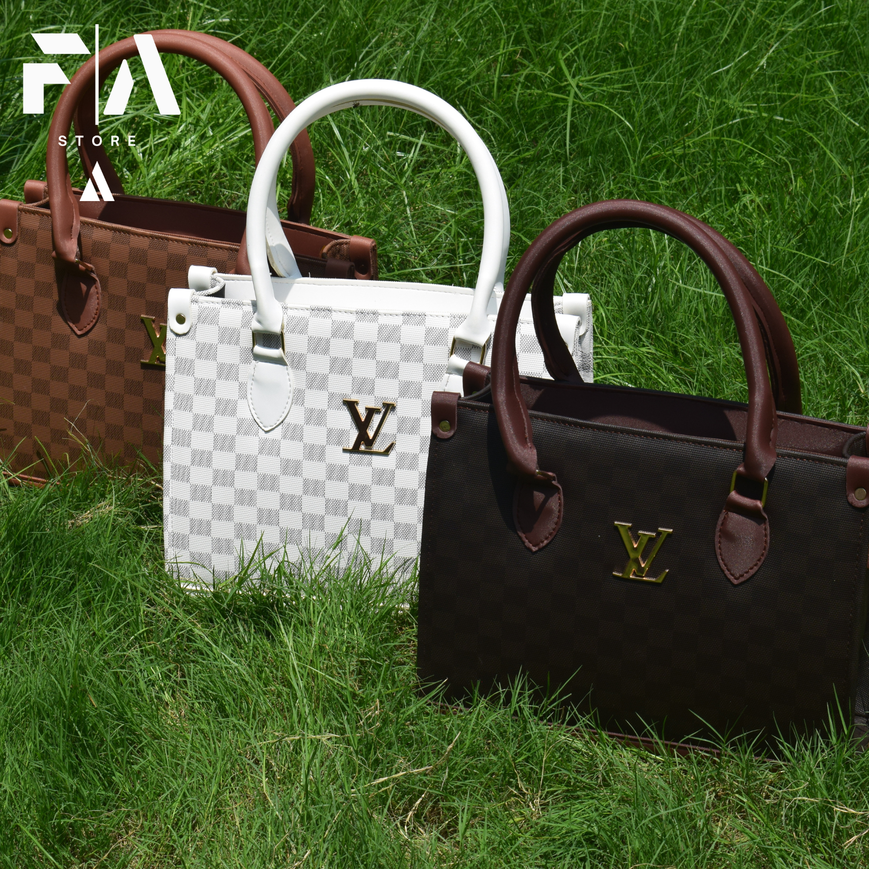 Louis Vuitton Tote Bag (Black & Brown)