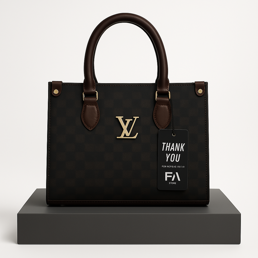 Louis Vuitton Tote Bag (Black & Brown)