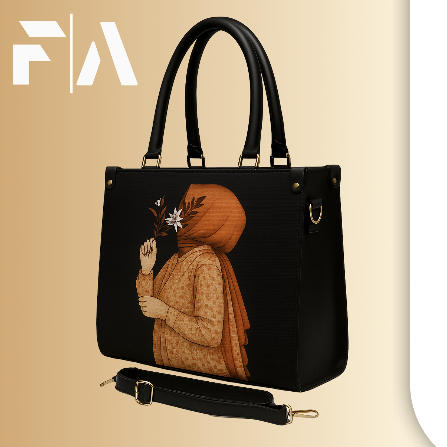 Hijab Tote Bag (Midnight Black)