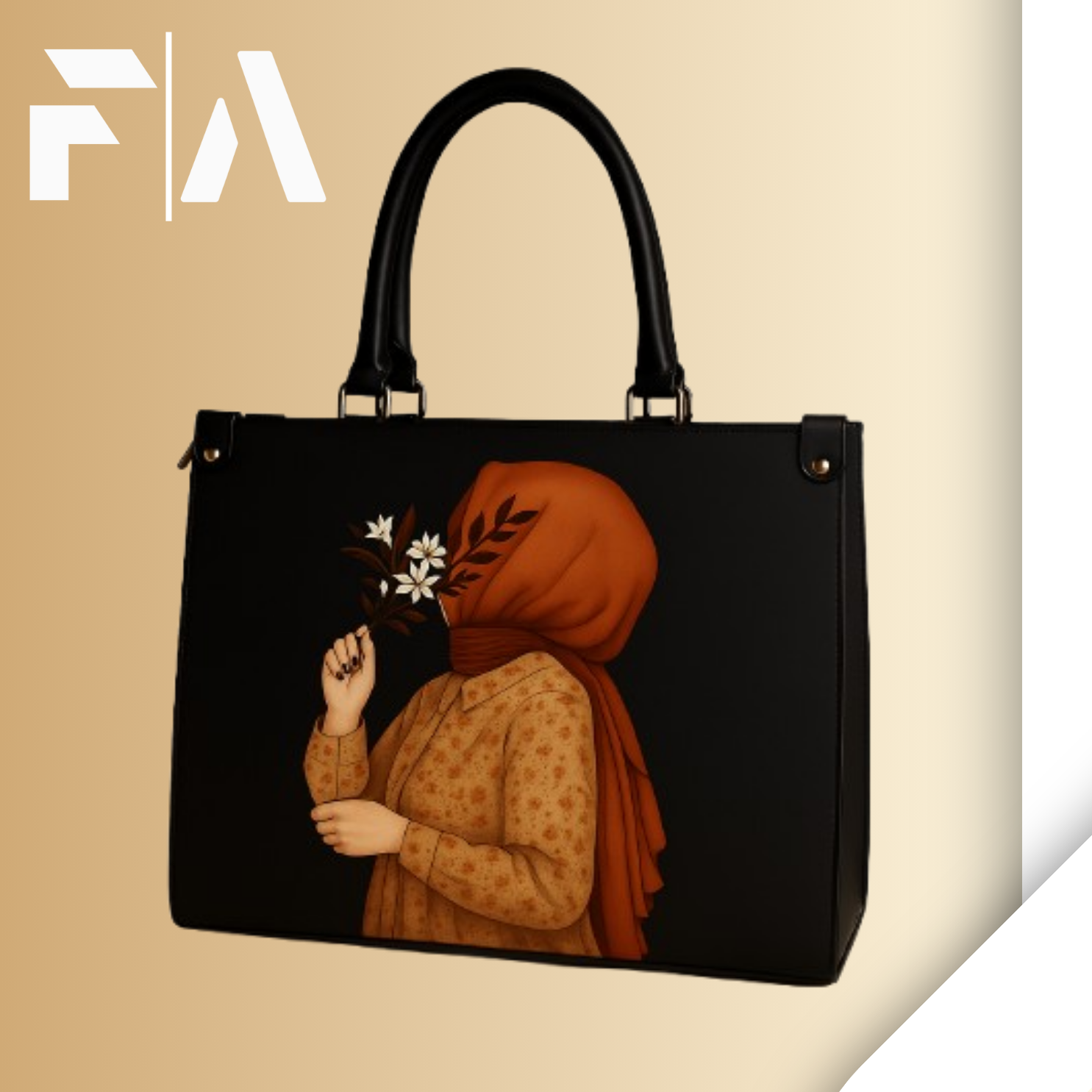 Hijab Tote Bag (Midnight Black)