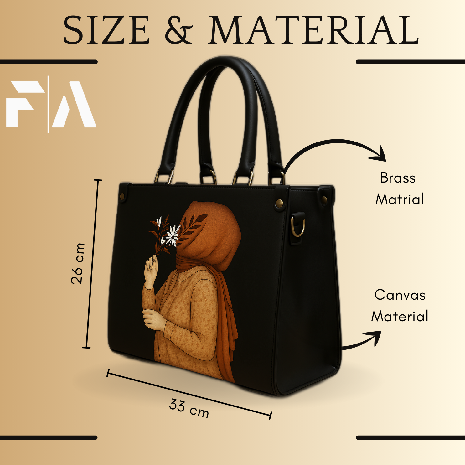 Hijab Tote Bag (Midnight Black)